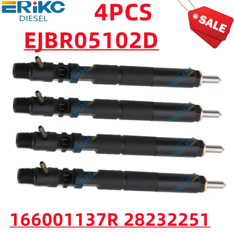 EJBR05102D 166001137R Diesel Injector Set 28232251 0286KE29W87 Diesel Sprayer EJB R05102D for Delphi DACIA