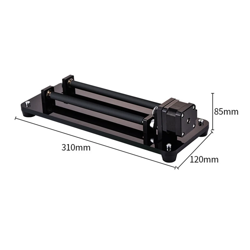 Rotary Roller DIY Y Axis For Laser-Engraving Machine For CNC Rotating Engraver Module For Cylindrical Cans Rotary Table (1 Pcs)