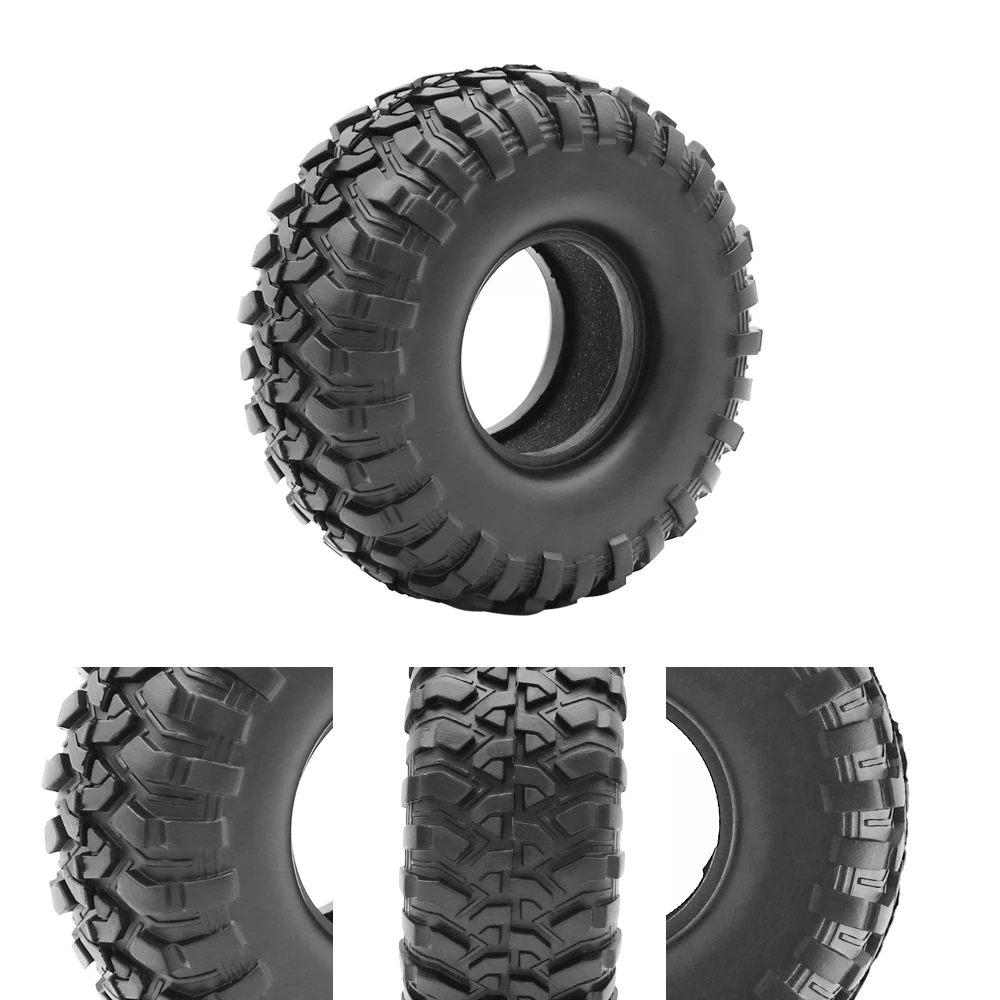 Gomma 1.9 pollici gomma rocce pneumatici/pneumatici ruota 118*50MM per 1:10 RC Crawler Car Axial SCX10 III AXI03006 TRX4 Yk4102