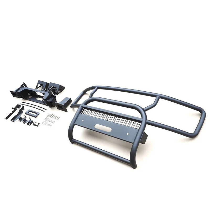 Car Exterior Accessories Steel Front Bumper Guard Bull bar for Land Rover Defender Front Bumper with Winch Bracket 2020-2025 view 3