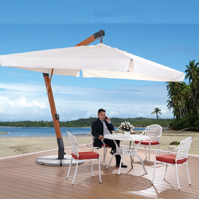 

Рекламный ветрозащитный высококачественный алюминиевый садовый зонт-парасоль для патио