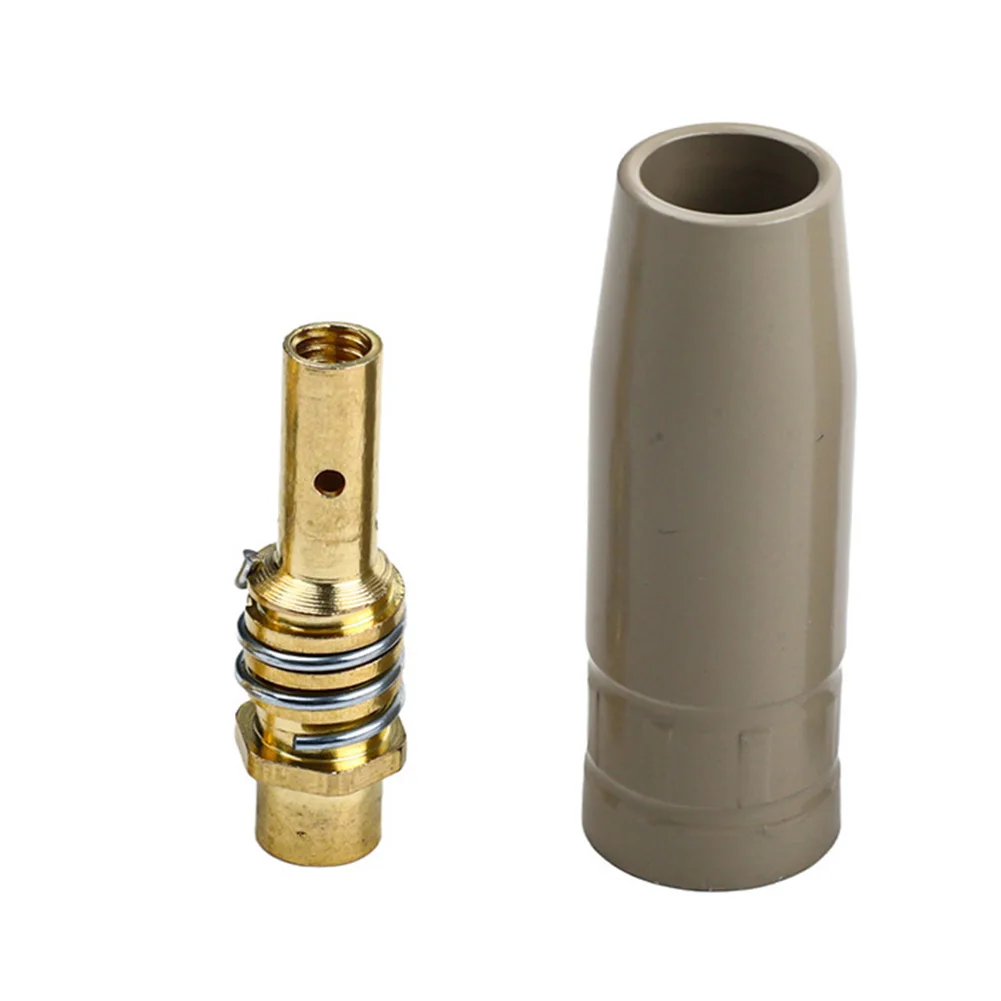 3 Piece for mig Welding Accessory Set Compatible with 15AK European Style Welding for torch Nozzle Tip and Connecting Rod