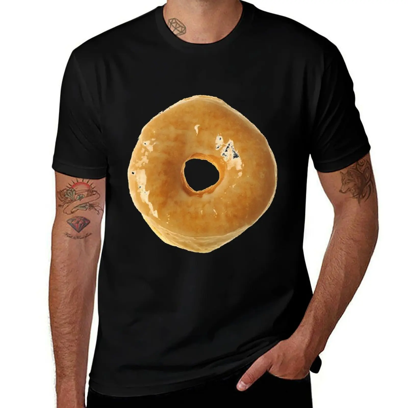 GLAZED DONUT T-Shirt Soft Casual Short Sleeve Cotton Tee T-Shirt