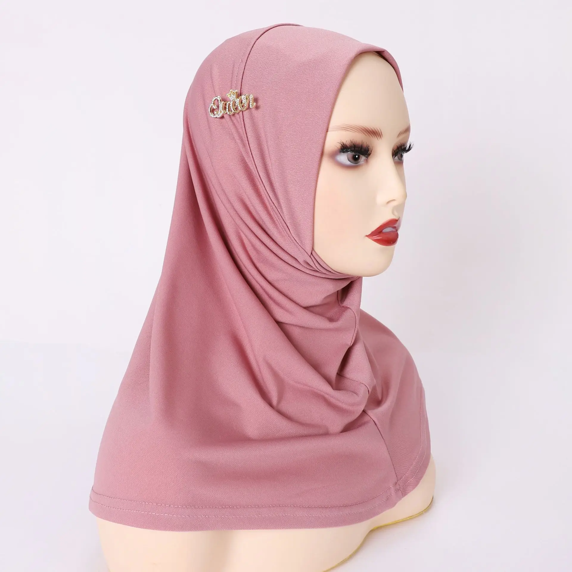 A Summer Lady Muslim Ribbon Base Hat Ultra-soft Elastic Balaclavas, Outdoor Sunscreen Breathable Hood, Headdress