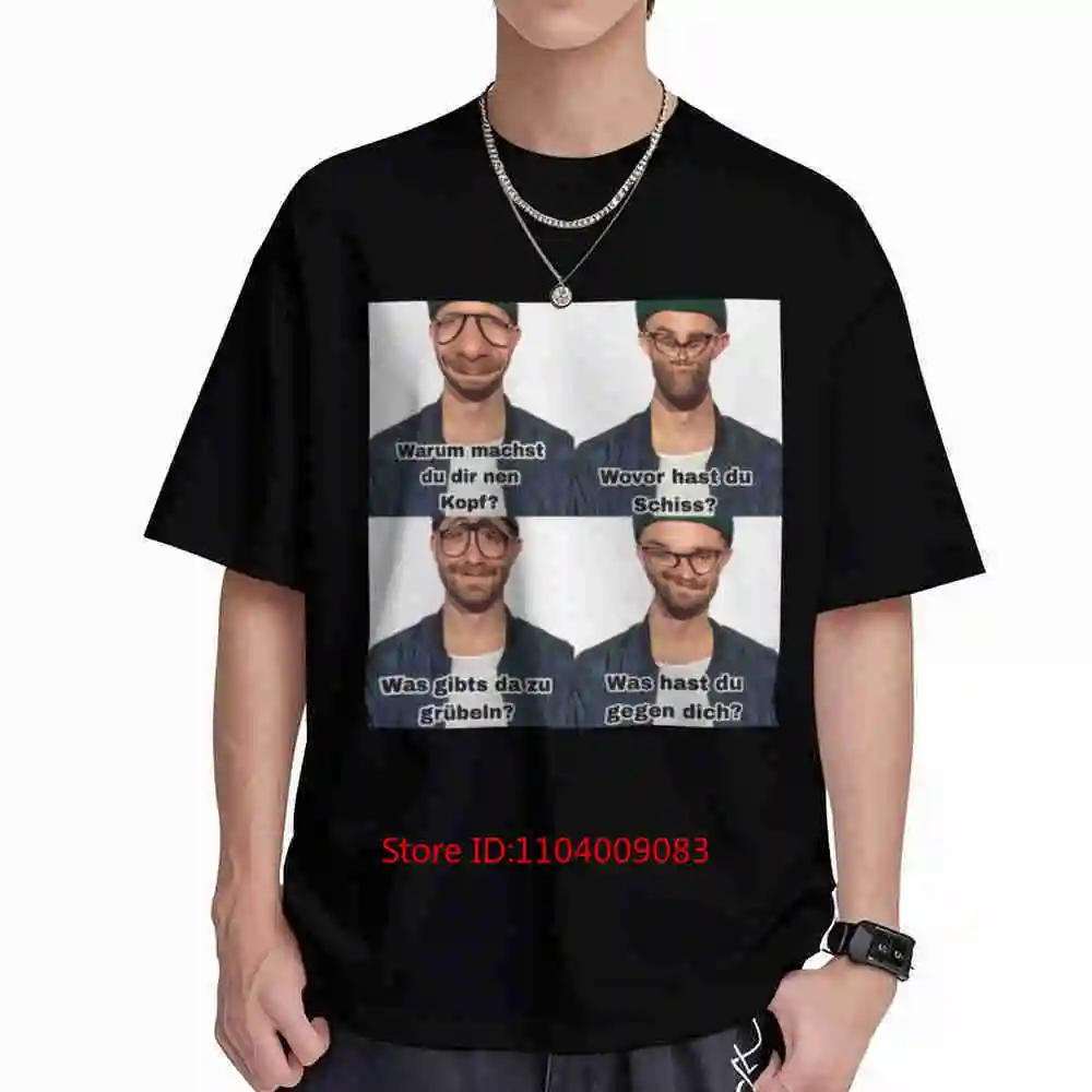Mark Forster Anime 4 Panel Meme German Short Sleeve Tee 100% Cotton T-Shirt