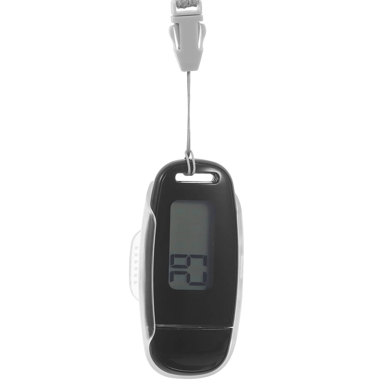 

3D Pedometer Step For Fitness Black USB Rechargeable Walking Counter for Fitness Outdoor Multifunctional Walking Counter Tool
