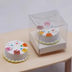 Mini Simulation Baking Dessert Birthday Cake Doll House Small Cloth Doll Miniature Food And Play Scene Decoration Matching Model