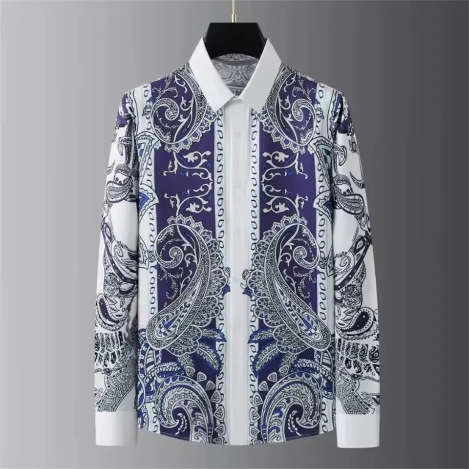 

Модная новая мужская рубашка больших размеров с 3D принтом в стиле ретро, повседневная мужская рубашка больших размеров с пуговицами и лацканами