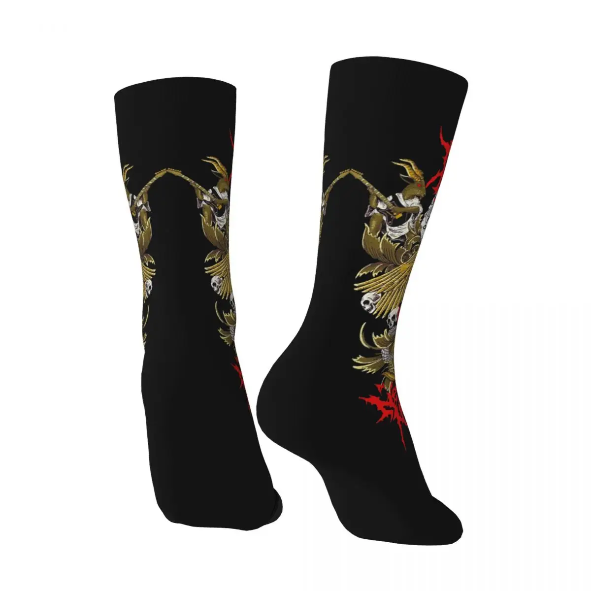 Happy Funny Men's compression Socks Two Tiger Wings Retro Harajuku MUSE Hip Hop Novelty Seamless Crew Crazy Sock Gift Printed