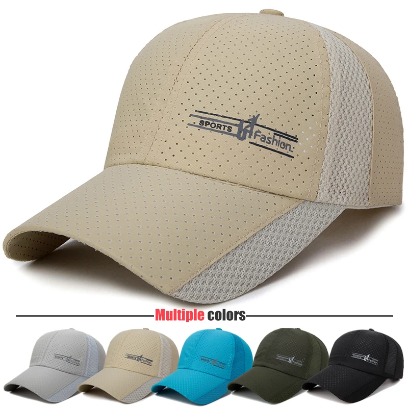 New Fashion Casual Baseball Cap Outdoor Sport Hats For Men and Women Quick-drying,perforated, breathable, sun-shading design