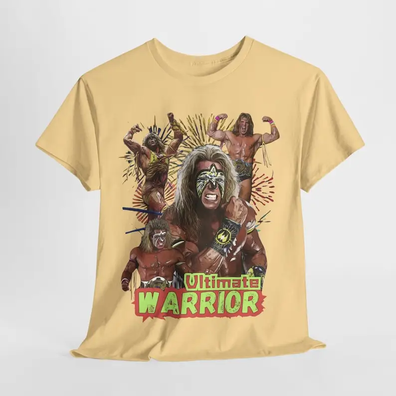 Ultimate Warrior, The Force Designs, wrestling champion, , classic shirt, vintage shirt, warrior shirt,Unisex Heavy Cotton Tee