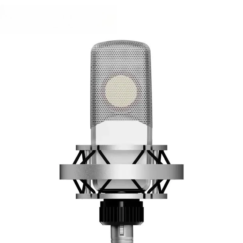 Professional V8 Audio Sound Card Podcast Condenser Microphone Set for Live Recording Dubbing ASMR Streaming