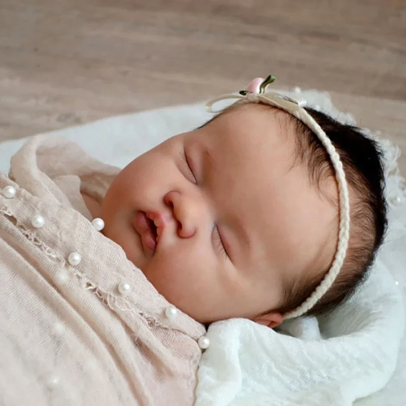 20inch Reborn Doll Kit ASHIA Cute Sleeping Baby Realistic Soft Touch Face Unfinished Bebe Reborn Kit Birthday Christmas Gift