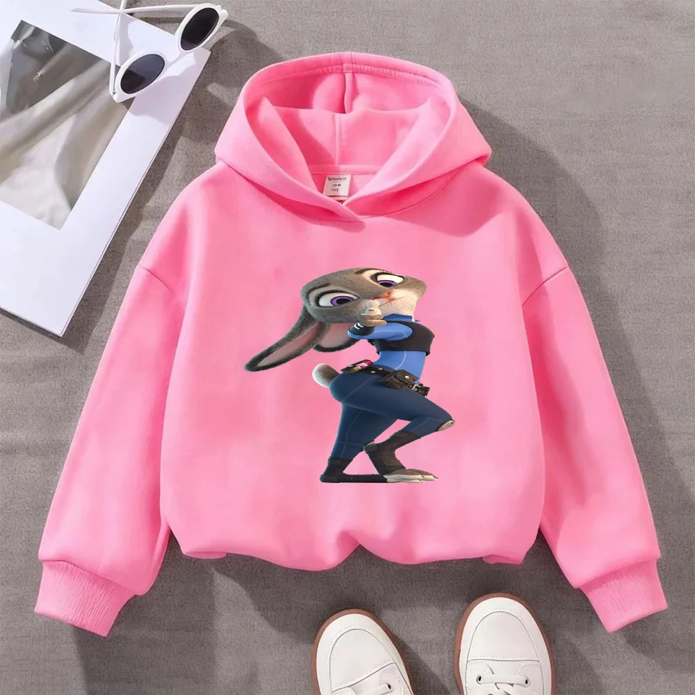 

Толстовка с принтом Disney Zootopia Judy Hopps для женщин и мужчин, повседневная толстовка с длинными рукавами, модный пуловер с героями мультфильмов