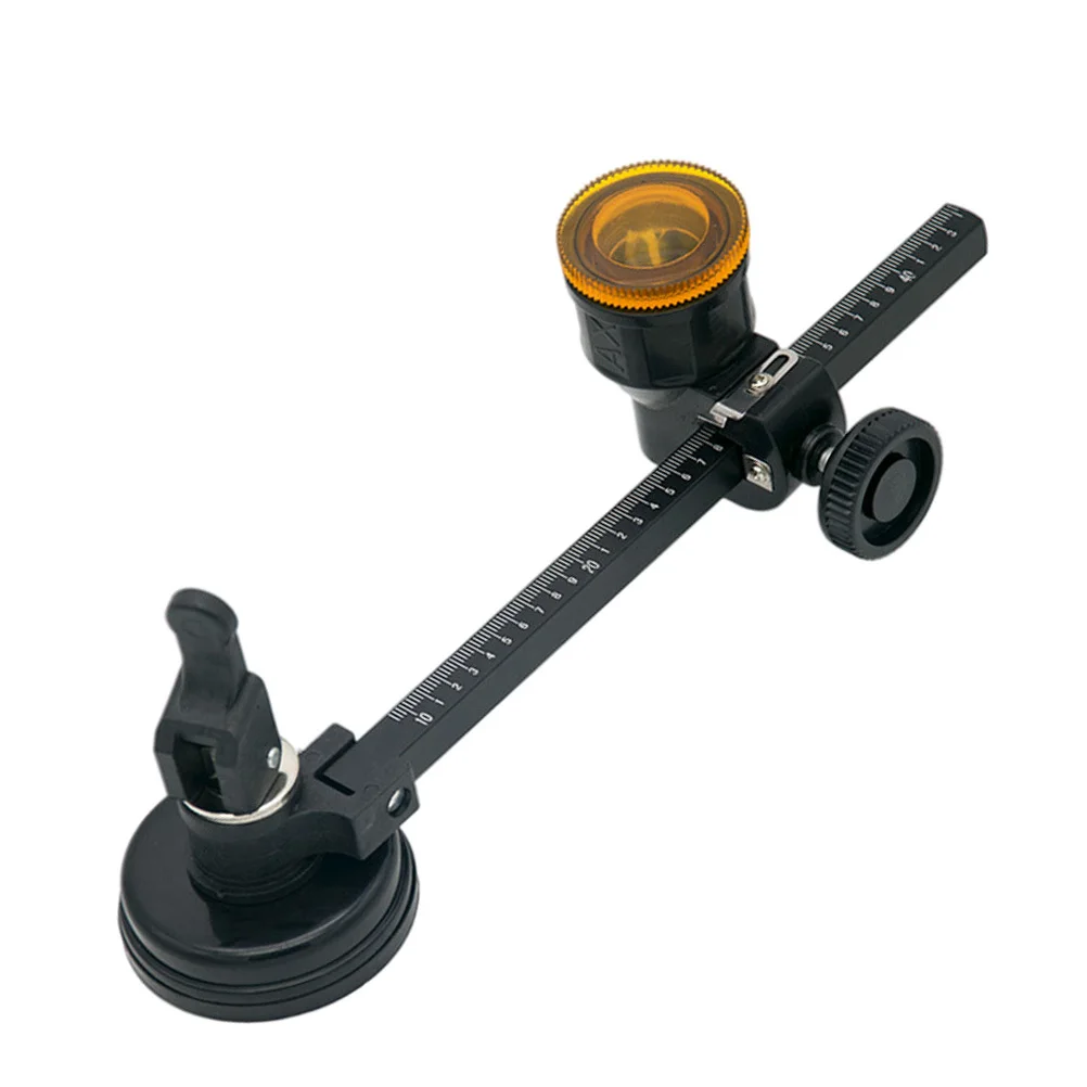 1 قطعة أداة قطع دائرية لثقب الزجاج لغطاء المطبخ وعجلات قابلة للاستبدال من سبائك الألومنيوم الأسود ملحقات قطع متينة