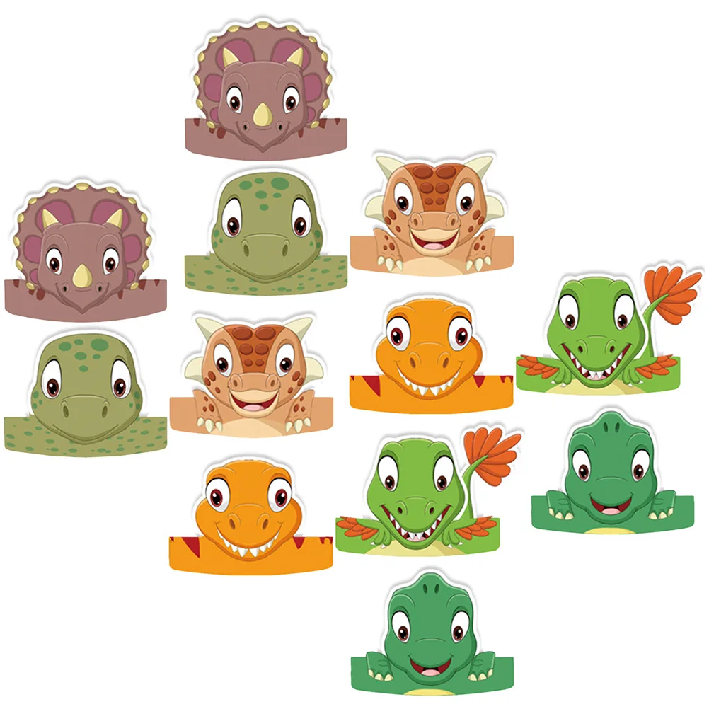 

12pcs Paper Hats Kids Birthday Birthday Party Hats Party Decorations Bright Colors Photo Props Children Headwear