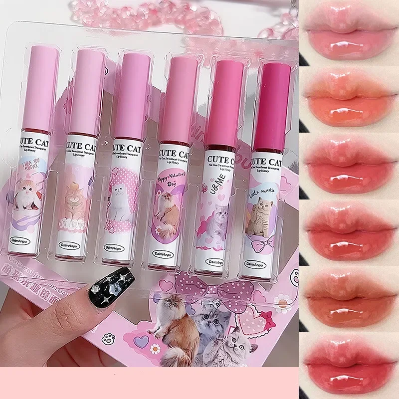 Set da 6 colori senza macchie Classico velluto altamente pigmentato Finitura labbra Tinta Trucco Rossetto opaco impermeabile a lunga durata