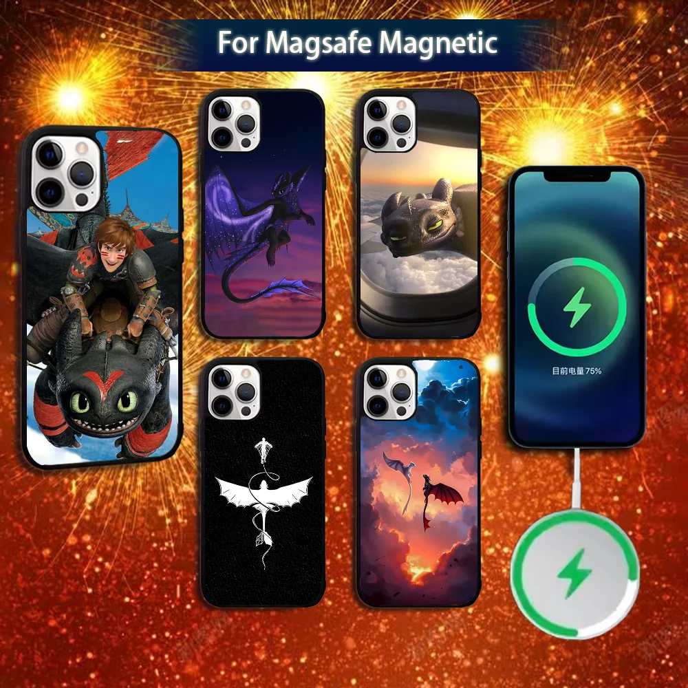 

T-Toothless Dragon Phone Case For iPhone 16e,16,15,14,13,12,11,Plus,Pro,Max,Mini Magsafe Magnetic Wireless Charging