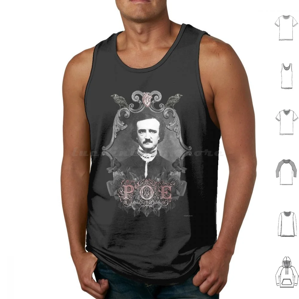 

Edgar Allen Poe Tank Tops Vest Sleeveless Poe Edgar Allen Poe Gothic Goth Poet Poetry The Raven Nevermore Quoth The