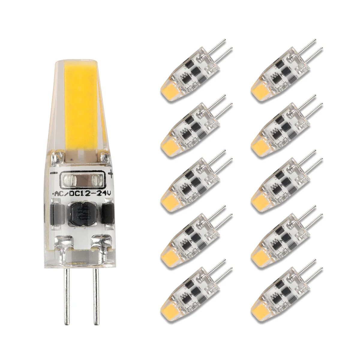 

10PCS 3000K 4000K 6000K G4 12V COB LED 3W Bead Replacement Halogen 20W Bulb Light Crystal Pendant Light Replacement Light Source