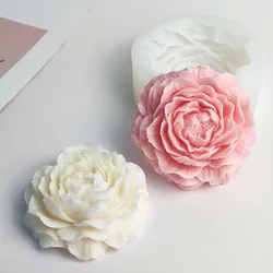 3D Large Peony Silicone Candle Mold Aromatherapy Gypsum Soap Resin Flower Mould Birthday Gift Wedding Souvenirs Home Decor