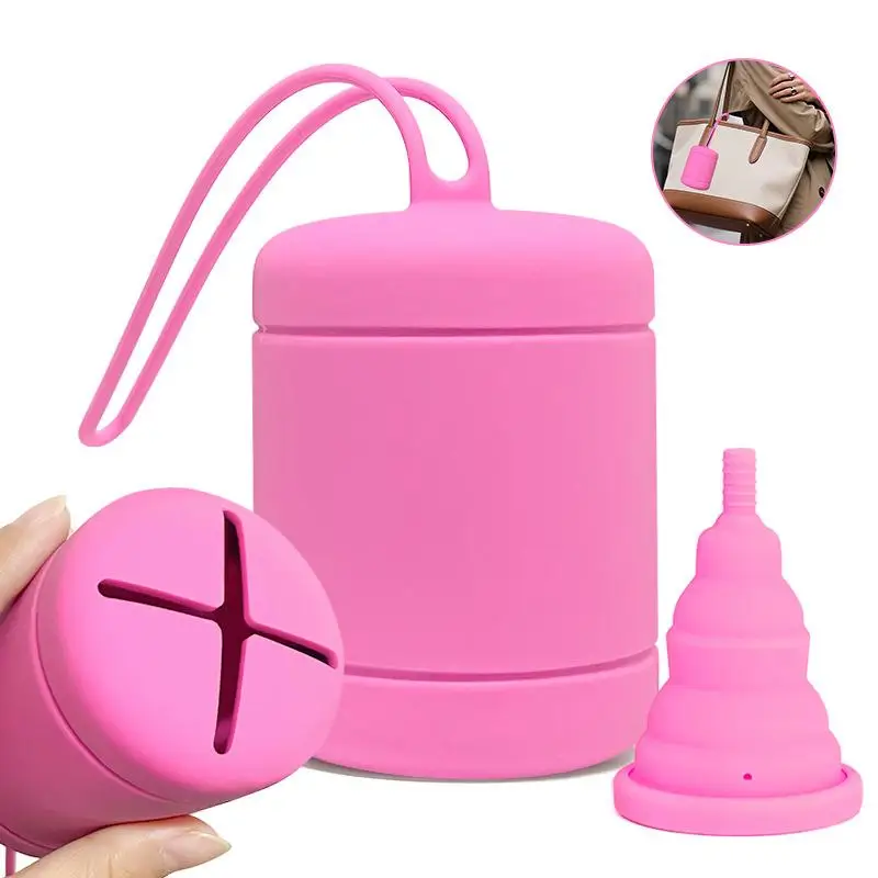 Compact and Portable Menstrual Cup Sterilizing Unit for Easy Storage