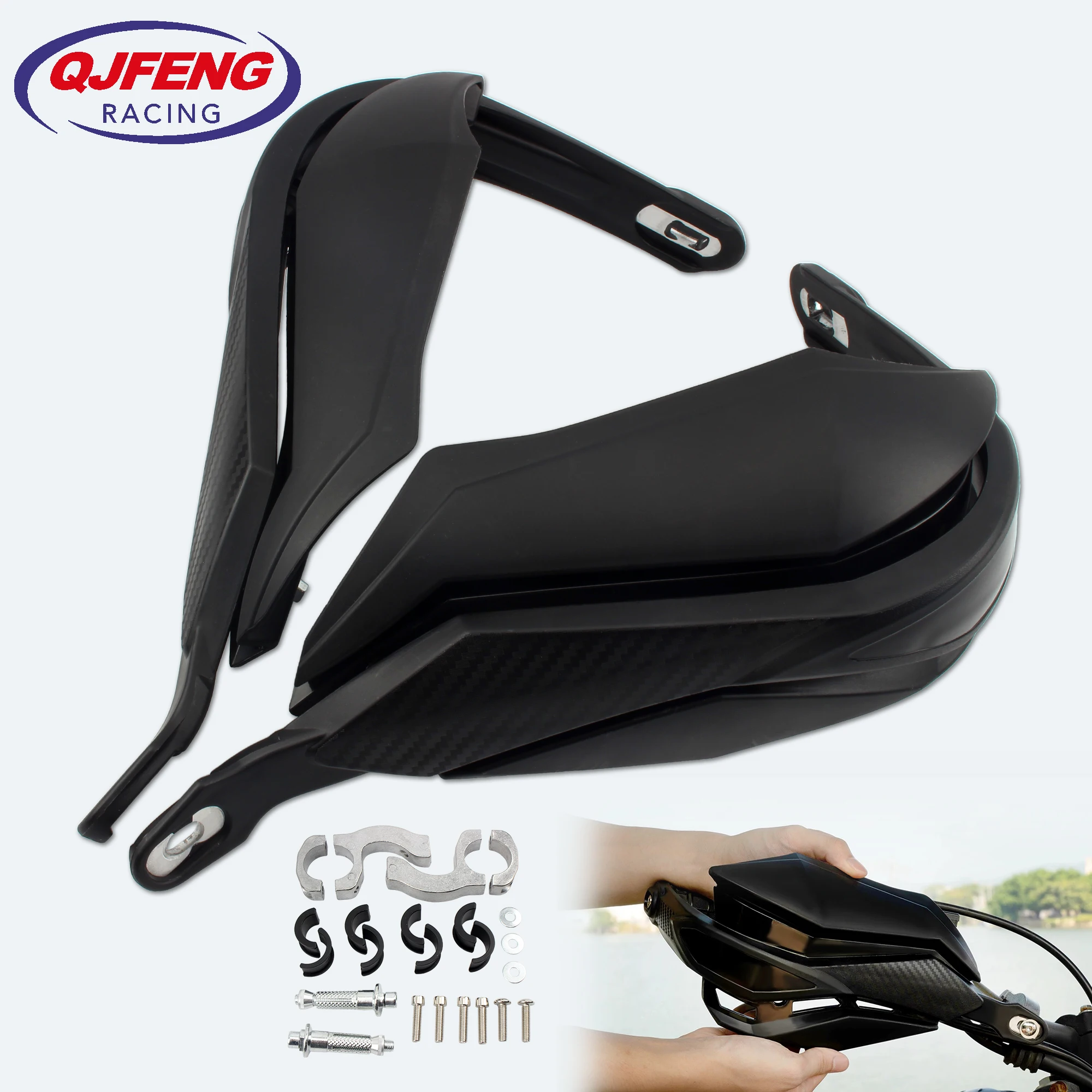 

Universal 22-28mm Moto Handlebars Motorcycle Dirt Pit Bike Handguard Protection Black Hand Guards Handguards Enduro