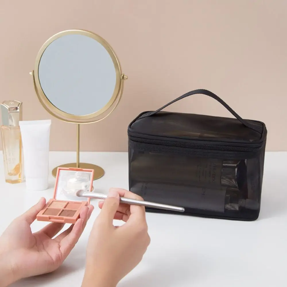 1/2/3 слоя сетчатая косметичка на молнии косметичка перспективная косметичка с ручкой многофункциональная