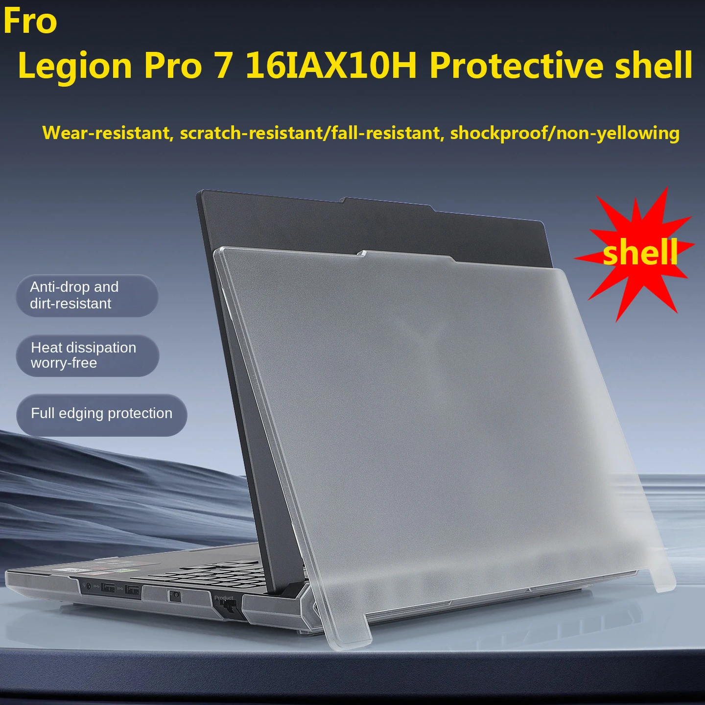 

For Lenovo Legion Pro 7 16IAX10H notebook protective case 16 inch Legion Pro 7i Gen10 all-inclusive anti-fall protective case.