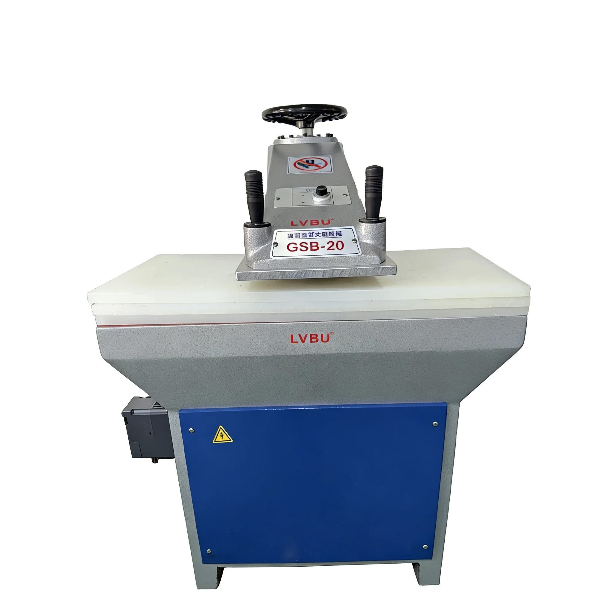 LVBU GSB-20 20 Ton Hydraulic Swing Arm Cutting Machine Cast Iron Frame Leather Die Cutter for Shoe Bag