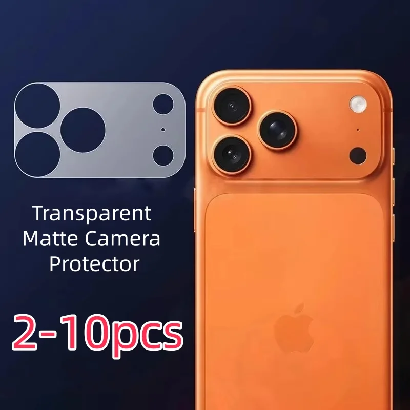 2-10 Stück HD Transparenter Matter Kameraschutz für iPhone 17 Pro Max 17 Pro Kratzfester Vollschutz Klare Rückplatte Objektivfolie Abdeckung