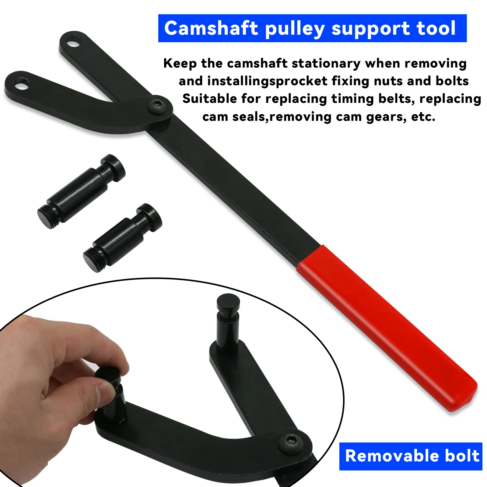 Universal Camshaft Pulley Holder Tool Holding Tool for GM Axle Pulley Fixing Tool Sprocket Tool Timing Gear Tooll Kit