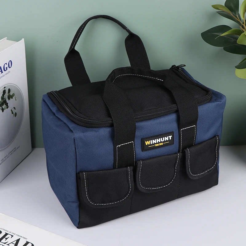 1Pc Multi Pockets Tool Bag With Handle Toolkit Tool Organizer With 30% More Capacity Waterproof Tool Pouch For Electrician Tools