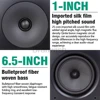 6.5 인치 데스크탑 양방향 NS2000MKII 스피커 고전력 HiFi 오디오 스피커 패시브 서라운드 홈 시어터 책장 스피커 100W 6