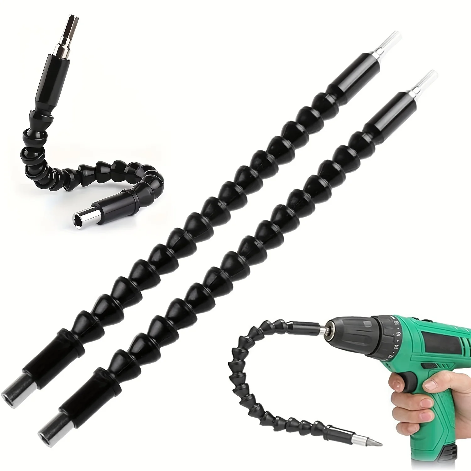 

Flexible Screwdriver Extension Flex Drill Bit Holder Hex Shaft Tip Soft for Electric Screw Driver Snake Adapter Connect Magnetic