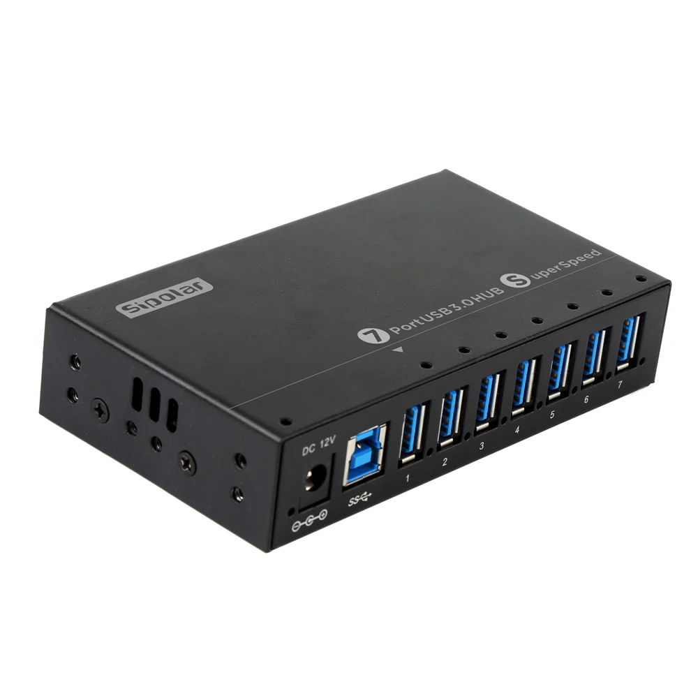 

Sipolar A173 7 Port Usb Hub Charger for Phone Accessories Desk Charging Station 36W High Speed Usb 3.0 Hub
