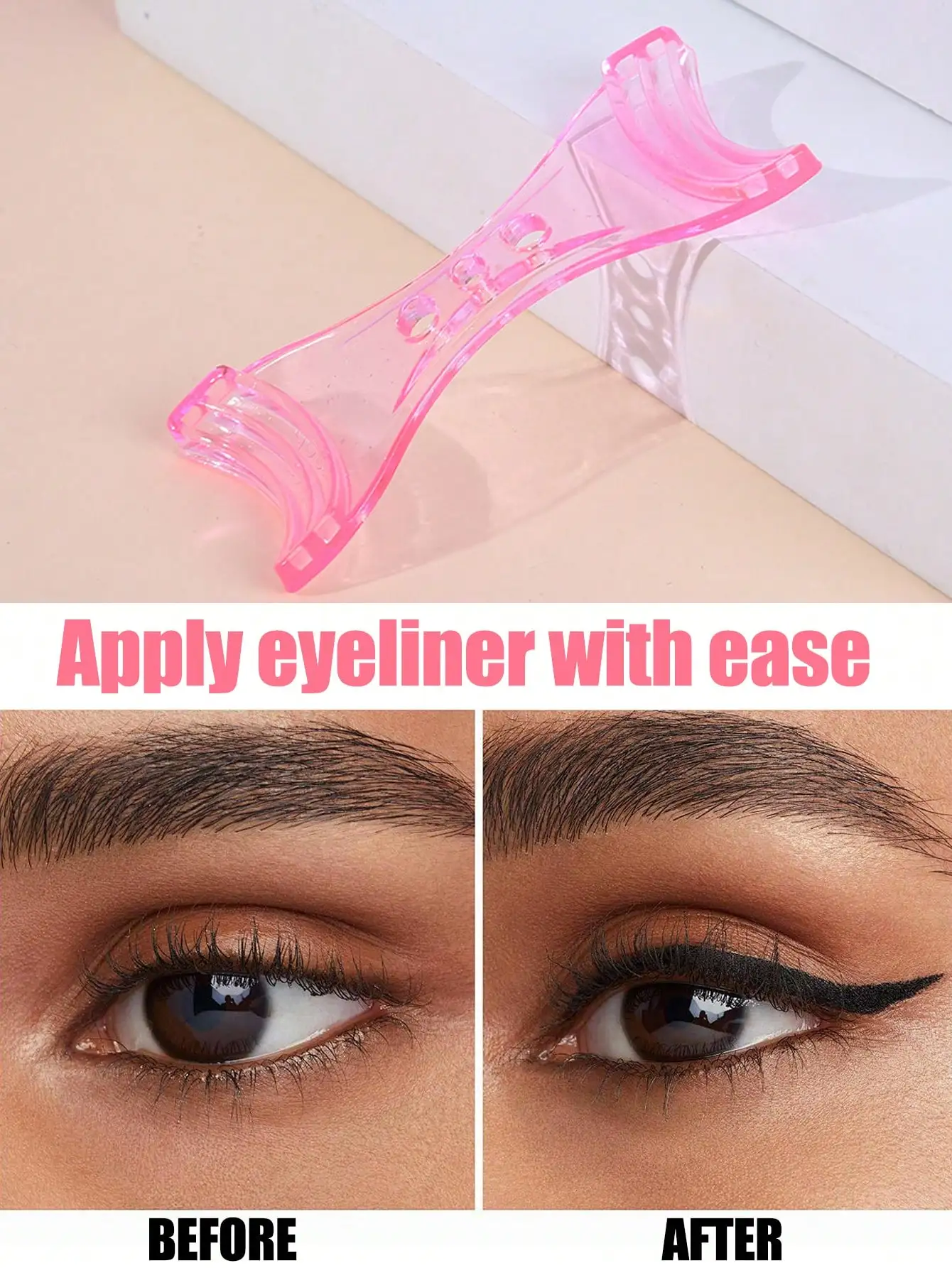 3-in-1 Mascara Applicator, Mascara Protector, Lash Assist, 1 Reusable Makeup Assistant, Assistive Device for Beginners Perfect A