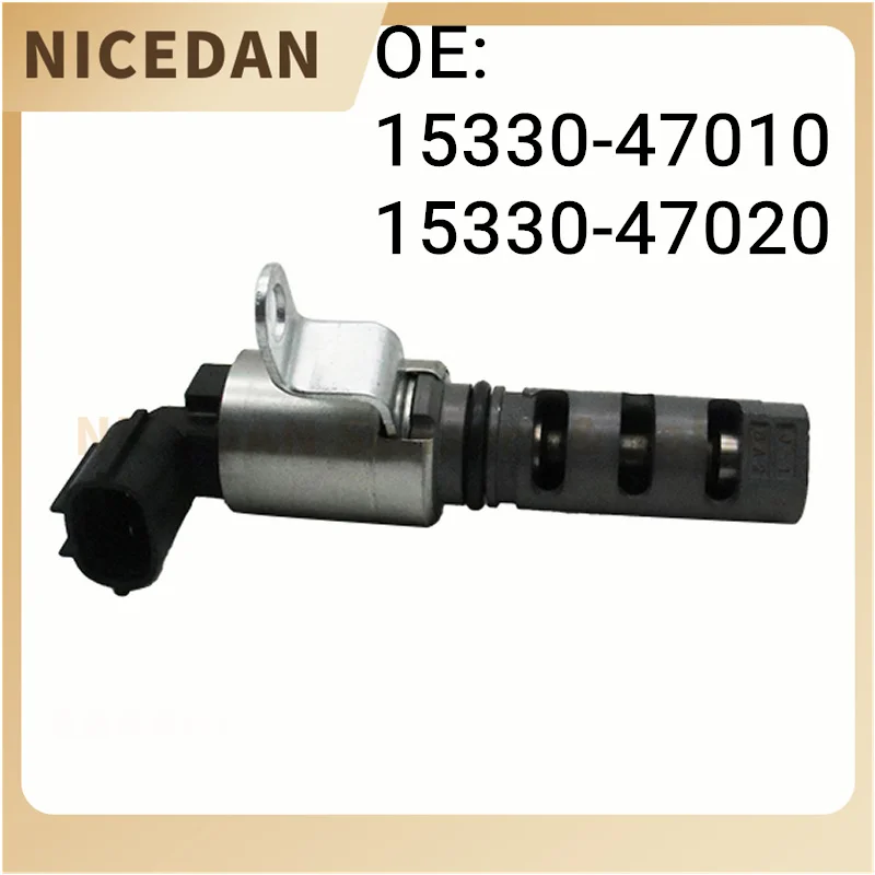 15330-47010 1/2 Pcs Exhaust/Intake Camshaft Solenoid Valve Oil Control Valve VVT 15330-47020 for Toyota Corolla 15330-0Y020