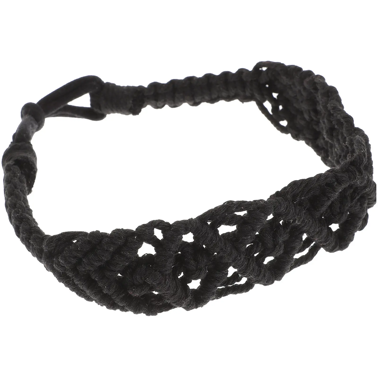 Bohemian Knitted Headband Soft Breathable Crochet Hairband Lightweight Women Hair Accessories Casual Prom Head Wrap
