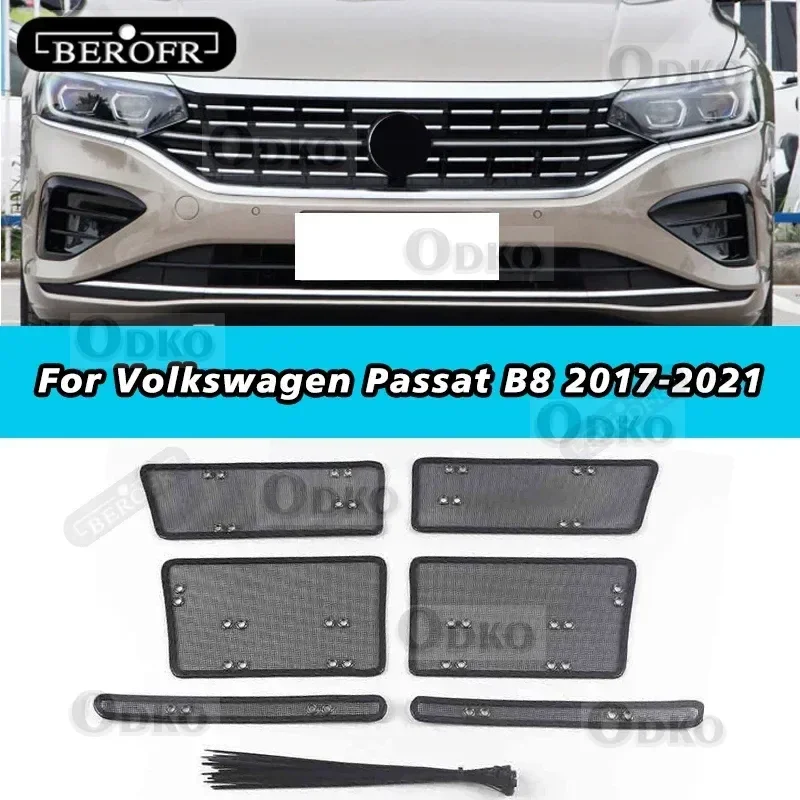

Front Grille Net Tank Engine Insect Screening Mesh Cover Trim For Volkswagen Passat B8 2017-2021 Exterior Modified Accessories