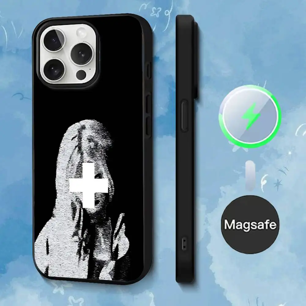 Casing Ponsel Album Singer 2hollis Untuk iPhone 17,16,15,14,13,12,11,Pro,Max,Plus,Mini,SE4,E Pengisian Daya Nirkabel Magnetik Magsafe