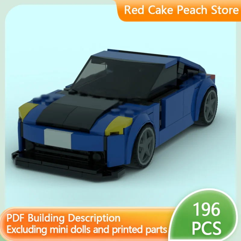 

Speed Racing Car Model MOC Building Bricks 350Z Blue Sports Car Modular Technology Children Holiday Gifts Assemble Toys Suit
