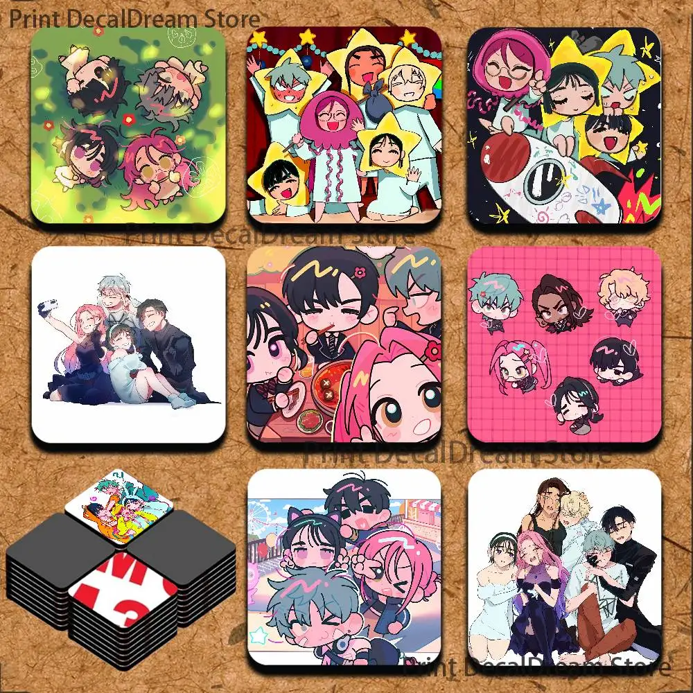 A-Alien Stage Game Cute Cartoon Anime Refrigerator Magnets Soft Magnetic Heat Transfer Refrigerator Magnets Gift