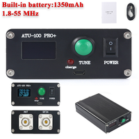 ATU-100 Pro+ 1.8-55Mhz Automatic Antenna Tuner Multi-Function Convenient 0.96 Inch Finished Rechargeable Black ABS With Cas