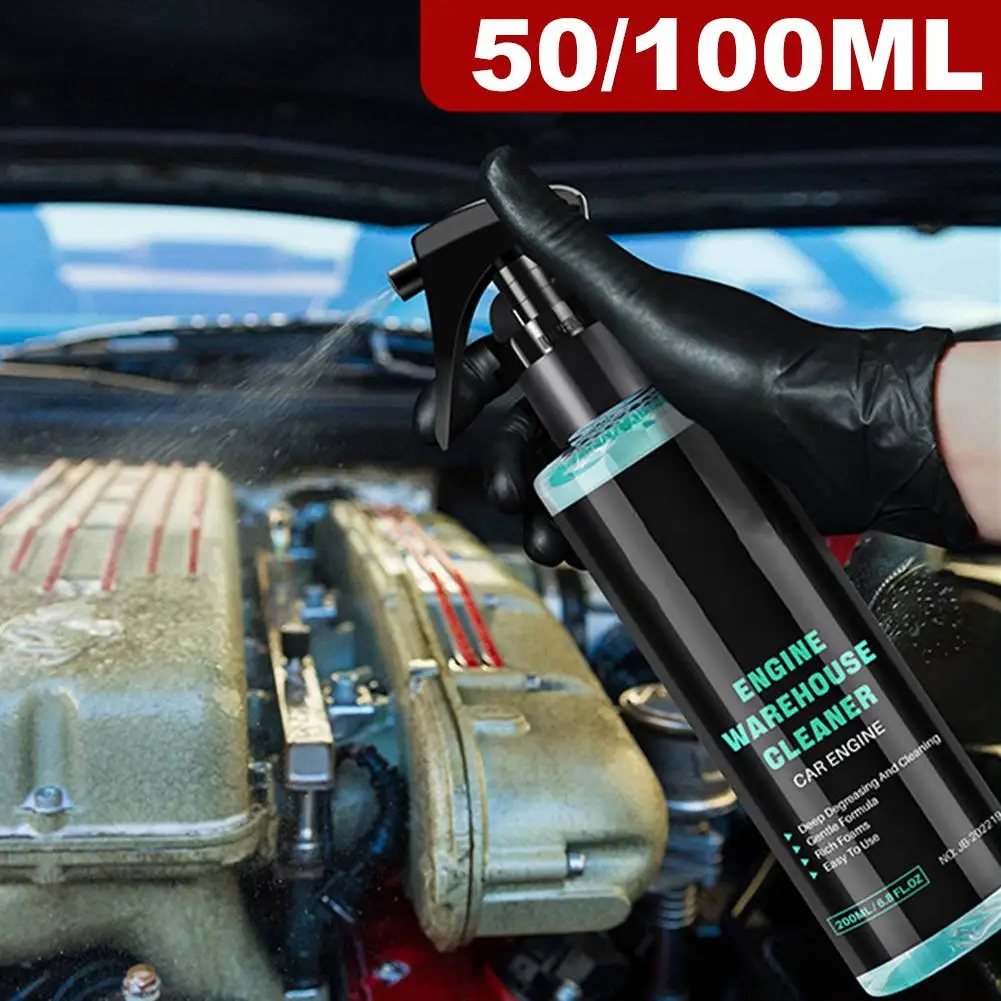 Plastic Leer Herstellen Zorg Voor Auto-interieur Motorruimte Schoner Verwijdert Zware Olie Raamreiniging Langdurige Beschermt H6M4