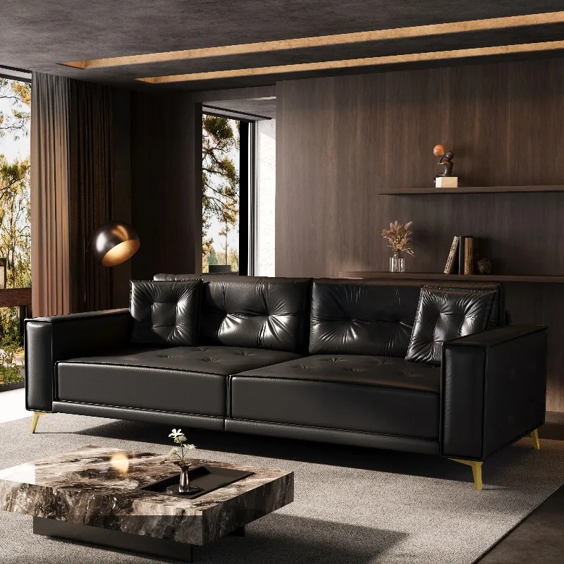 

# Size Pull-Out Sofa Bed 3-in-1 Velvet Upholstery Convertible Sleeper Sofa Ultra Wide Armrests Wood Modern