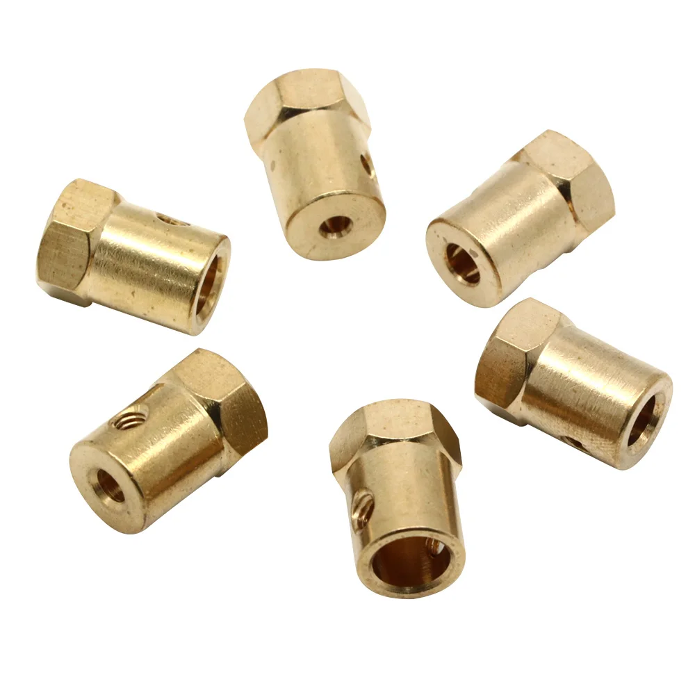 4pcs/lot Hexagon Coupling 12mm Tire Connector Coupling 2mm/3mm/4mm/5mm/6mm/8mm Hex Adapter for RC Cars Parts