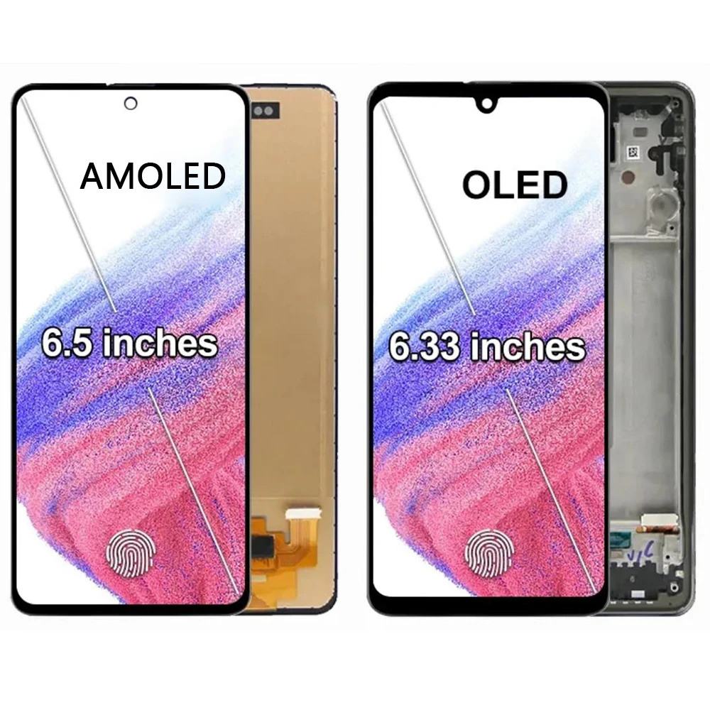 For Samsung A53 LCD Screen Display With Frame 6.5\