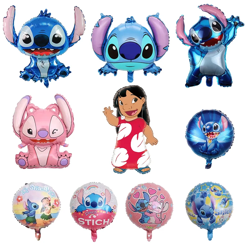 Disney Lilo & Stitch Foil Balloon Birthday Decoration Stitch Party Decorations Toys for Kid Baby Shower Party Supplies