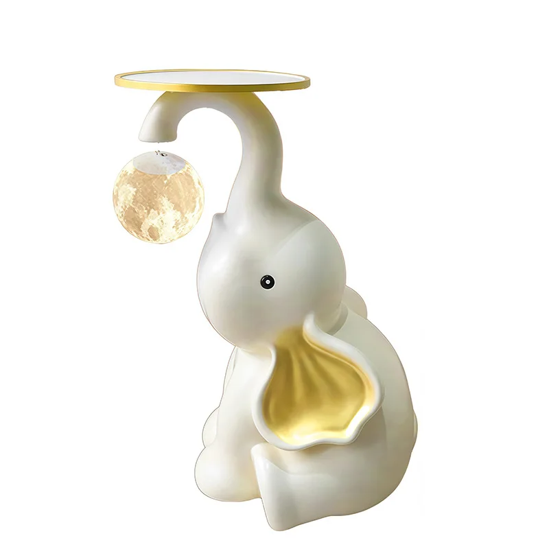 

Creative home elephant floor lamp ornament opening gift living room bedroom wedding room hotel front desk decoration